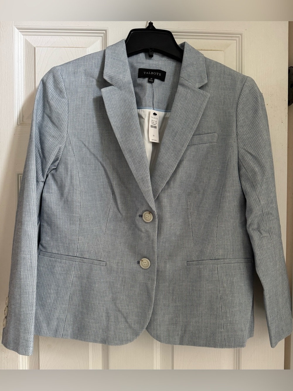 NWT Talbots Light Blue Tailored Women's Blazer
